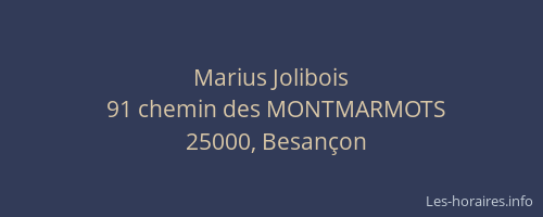 Marius Jolibois