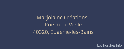 Marjolaine Cr&eacute;ations