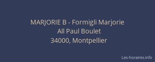 MARJORIE B - Formigli Marjorie