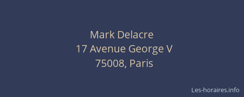 Mark Delacre