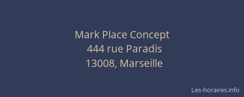 Mark Place Concept