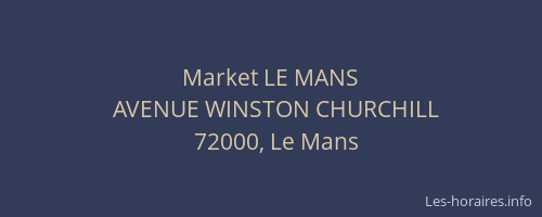 Market LE MANS