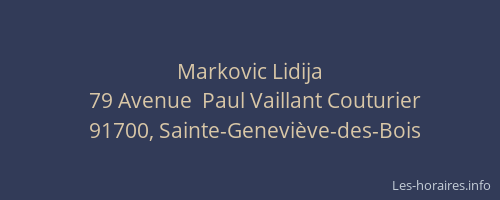 Markovic Lidija