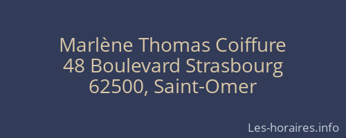 Marlène Thomas Coiffure