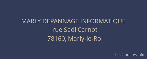 MARLY DEPANNAGE INFORMATIQUE