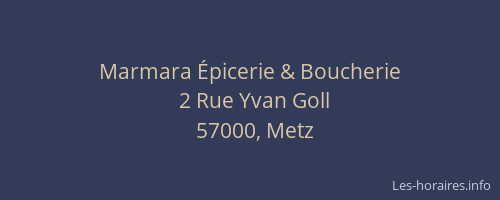 Marmara Épicerie & Boucherie