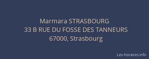 Marmara STRASBOURG