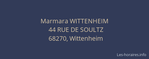 Marmara WITTENHEIM