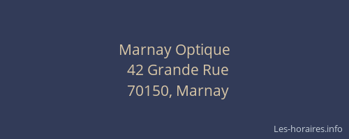 Marnay Optique