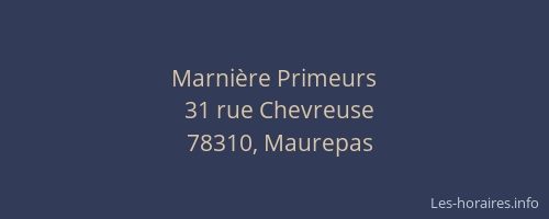 Marni&egrave;re Primeurs