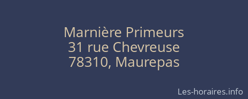 Marnière Primeurs