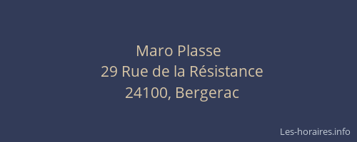 Maro Plasse