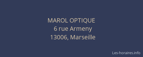 MAROL OPTIQUE