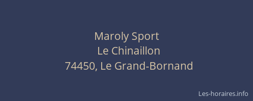 Maroly Sport