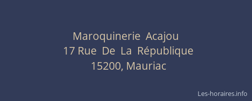 Maroquinerie  Acajou