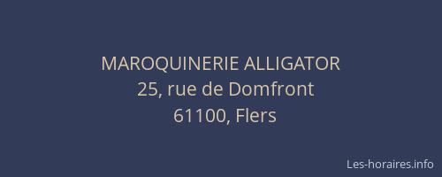 MAROQUINERIE ALLIGATOR