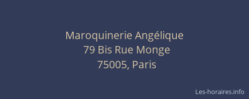 Maroquinerie Angélique