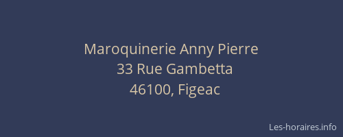 Maroquinerie Anny Pierre