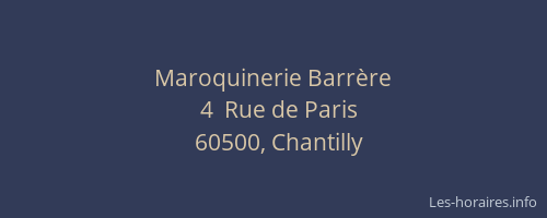 Maroquinerie Barrère
