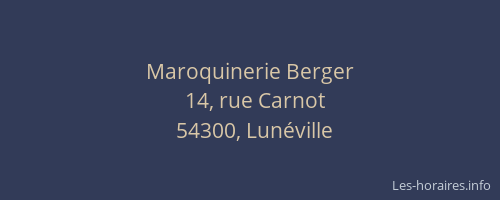 Maroquinerie Berger