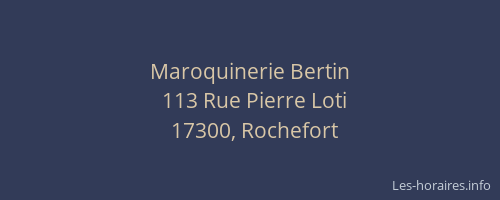Maroquinerie Bertin