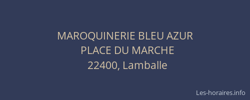 MAROQUINERIE BLEU AZUR
