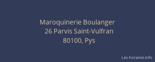 Maroquinerie Boulanger