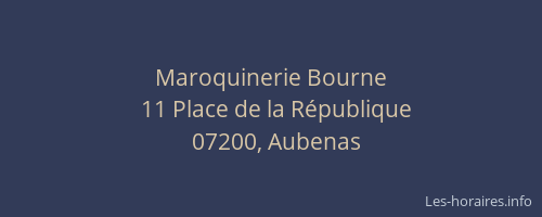 Maroquinerie Bourne