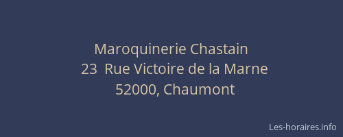 Maroquinerie Chastain