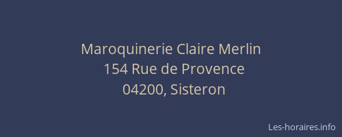 Maroquinerie Claire Merlin