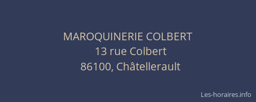 MAROQUINERIE COLBERT