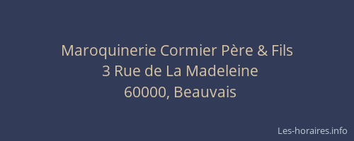 Maroquinerie Cormier Père & Fils