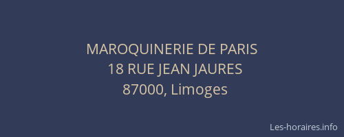 MAROQUINERIE DE PARIS