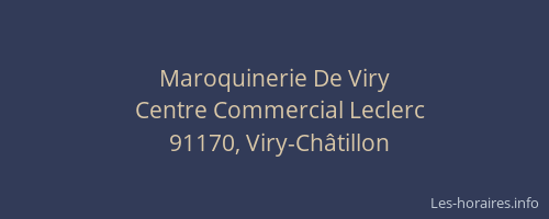 Maroquinerie De Viry