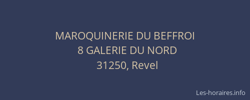 MAROQUINERIE DU BEFFROI