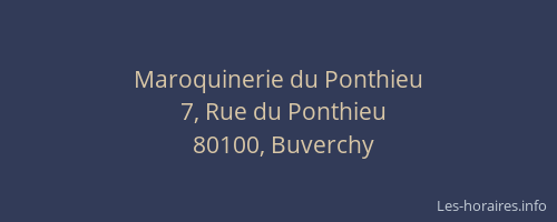 Maroquinerie du Ponthieu