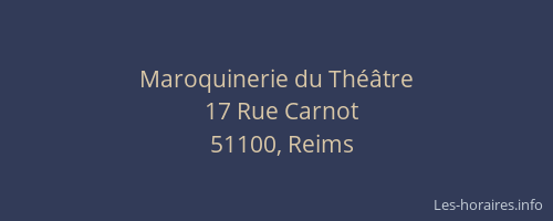 Maroquinerie du Théâtre