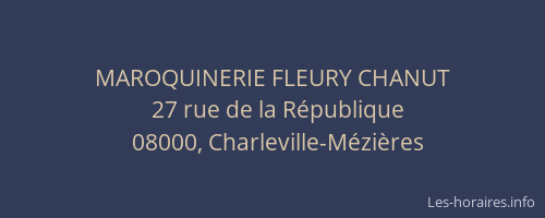 MAROQUINERIE FLEURY CHANUT