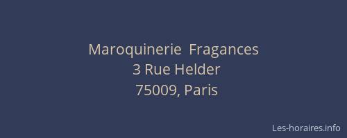 Maroquinerie  Fragances