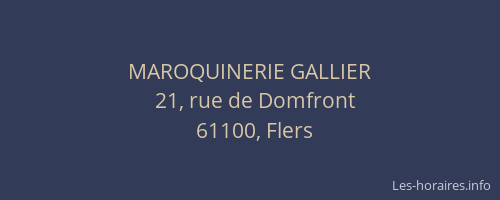 MAROQUINERIE GALLIER