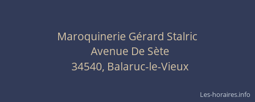 Maroquinerie Gérard Stalric