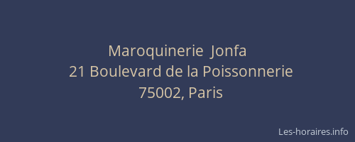 Maroquinerie  Jonfa