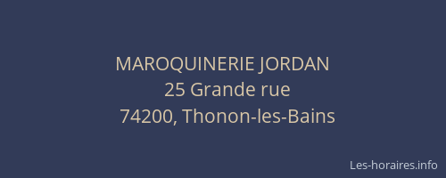 MAROQUINERIE JORDAN