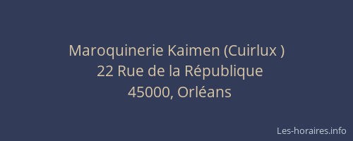 Maroquinerie Kaimen (Cuirlux )