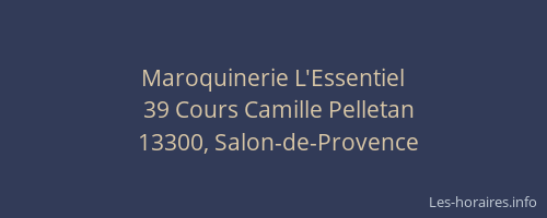 Maroquinerie L'Essentiel