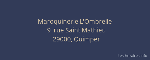 Maroquinerie L'Ombrelle