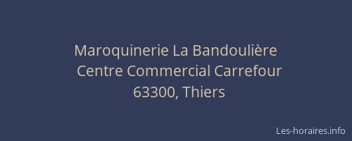 Maroquinerie La Bandoulière