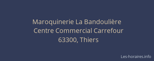 Maroquinerie La Bandouli&egrave;re