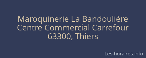 Maroquinerie La Bandoulière