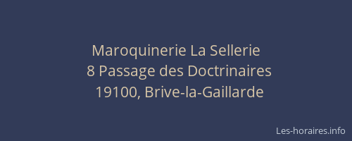 Maroquinerie La Sellerie